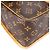 Borsa a tracolla a tracolla Gibeciere GM in tela monogramma Louis Vuitton Marrone - vista 7