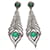 Autre Marque Pendientes colgantes Bavna con esmeralda y pavé de diamantes Metal  ref.1268517