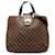 Brown Louis Vuitton Damier Ebene Cabas Rosebery Satchel Leather  ref.1268521