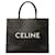 Céline Bolso tote horizontal Celine Triomphe Cabas negro Cuero  ref.1268527