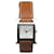 Hermès Relógio Hermes Quartz Heure H Marrom Couro  ref.1268536