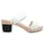 Agnès b. White Agnes B. Leather Heeled Sandals Size 36  ref.1268566