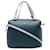 Céline Bolso satchel pequeño y suave en forma de cubo en azul Celine Cuero  ref.1268587
