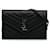 Black Saint Laurent Grained calf leather Chevron Monogram Wallet on Chain Crossbody Bag  ref.1268607