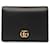 Porte-cartes en cuir noir Gucci GG Marmont  ref.1268619