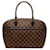 Brown Louis Vuitton Damier Ebene Sarria Horizontal Handbag Leather  ref.1268658