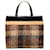 Brown Burberry Plaid Wool Handbag  ref.1268682