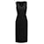 Vestido midi negro con cuello en V de Prada Talla IT 40 Sintético  ref.1268686