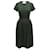 Alaïa Vestido de malha Alaia verde escuro com costas abertas tamanho US S Sintético  ref.1268688