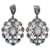 Autre Marque Light Blue Bavna Labradorite & Pave Diamond Pierced Drop Earrings Metal  ref.1268691