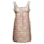 Mini-robe sans manches en jacquard Miu Miu rose et or taille IT 44 Synthétique Doré  ref.1268702