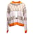Suéter Marni em malha rosa claro e laranja com meio zíper tamanho UE 44 Sintético  ref.1268709