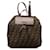 Brown Fendi Zucca Canvas Backpack Leather  ref.1268720
