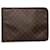 Brown Louis Vuitton Monogram Poche Documents Portfolio Business Bag Cloth  ref.1268723