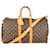 Louis Vuitton Canvas Monogram Keepall Bandouliere 45 Brown Leather  ref.1268849