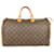 Louis Vuitton Canvas Monogram Speedy 40 handbag Brown Leather  ref.1268875