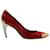 Zapatos de salón Roger Vivier Colorblock en charol rojo Roja Cuero  ref.1268917