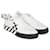 Off White Off-White Low Vulkanisierte Canvas-Sneakers - Weiß Schwarz Leder Kalbähnliches Kalb  ref.1268929