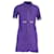 Sandro Paris Mini-robe zippée sur le devant en viscose violette Fibre de cellulose  ref.1268940