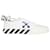 Off White Off-White Low Vulcanized Eco Canvas Sneakers - White Navy Blue Leather Pony-style calfskin  ref.1268949