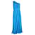 Diane Von Furstenberg One-Shoulder Gown in Blue Silk  ref.1268963