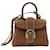 Delvaux Mini Brillant Handbag in Brown Calf Leather Pony-style calfskin  ref.1268982