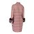 Cappotto J. Mendel in lana e cashmere malva con bordo in pelliccia Rosa - vista 3