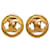 Chanel Gold CC Clip On Earrings Golden Metal Gold-plated  ref.1269035