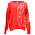 Tommy Hilfiger Damen Pullover aus Bio-Baumwolle mit Stamp-Logo in Orange  ref.1269104