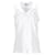 Polo feminino Tommy Hilfiger sem mangas de algodão elástico slim fit em algodão branco  ref.1269111