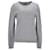 Suéter masculino Tommy Hilfiger Regular Fit com gola redonda em algodão cinza  ref.1269139