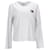 Tommy Hilfiger Womens Tommy Badge Recycled Long Sleeve T Shirt in White Cotton  ref.1269146