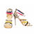 Sandalias de tacón de aguja de piel de serpiente multicolor Mariniere de Christian Louboutin en talla 40.5. Cuero  ref.1269153
