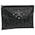 MCM Studs Vicetos Logogram Clutch Bag PVC Black Auth bs12187  ref.1269231