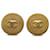 Gold Chanel CC Clip On Earrings Golden Gold-plated  ref.1269358