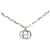 Silver Gucci Interlocking G Pendant Necklace Silvery Metal  ref.1269361