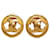 Boucles d'oreilles à clip Chanel CC dorées Plaqué or  ref.1269422
