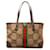 Brown Gucci Jumbo GG Canvas Ophidia Tote Leather  ref.1269447