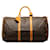 Keepall marron à monogramme Louis Vuitton 50 Sac de voyage Cuir  ref.1269452