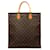 Bolso tote Louis Vuitton Monogram Sac Plat marrón Castaño Cuero  ref.1269458