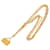 Goldene Chanel CC Flap Charm-Halskette Gelbes Gold  ref.1269495