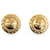 Clipe Chanel CC dourado em brincos Banhado a ouro  ref.1269499