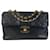 Bolso de hombro con solapa única Chanel Maxi XL de piel de cordero negro Cuero  ref.1269504