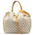 White Louis Vuitton Damier Azur Girolata Bucket Bag Leather  ref.1269517