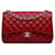 Bolso de hombro con solapa y forro de piel de cordero clásico Jumbo Chanel rojo Roja Cuero  ref.1269530