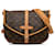 Saumur marrón con monograma de Louis Vuitton 30 Bolso crossbody Castaño Cuero  ref.1269559