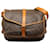 Monogramma Saumur marrone Louis Vuitton 35 Tessuto Crossbody Bag Pelle  ref.1269560