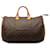 Brown Louis Vuitton Monogram Speedy 40 Boston Bag Marrone Pelle  ref.1269561