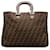 Brown Fendi Zucca Canvas Handle Tote Leather  ref.1269571
