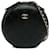 Schwarze, runde Umhängetasche aus genähtem Kalbsleder von Chanel  ref.1269608